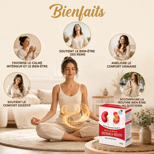 HERBO-REIN™ | NETTOIE LES REINS ET LA VESSIE, FAVORISE UN MEILLEUR EQUILIBRE INTERNE