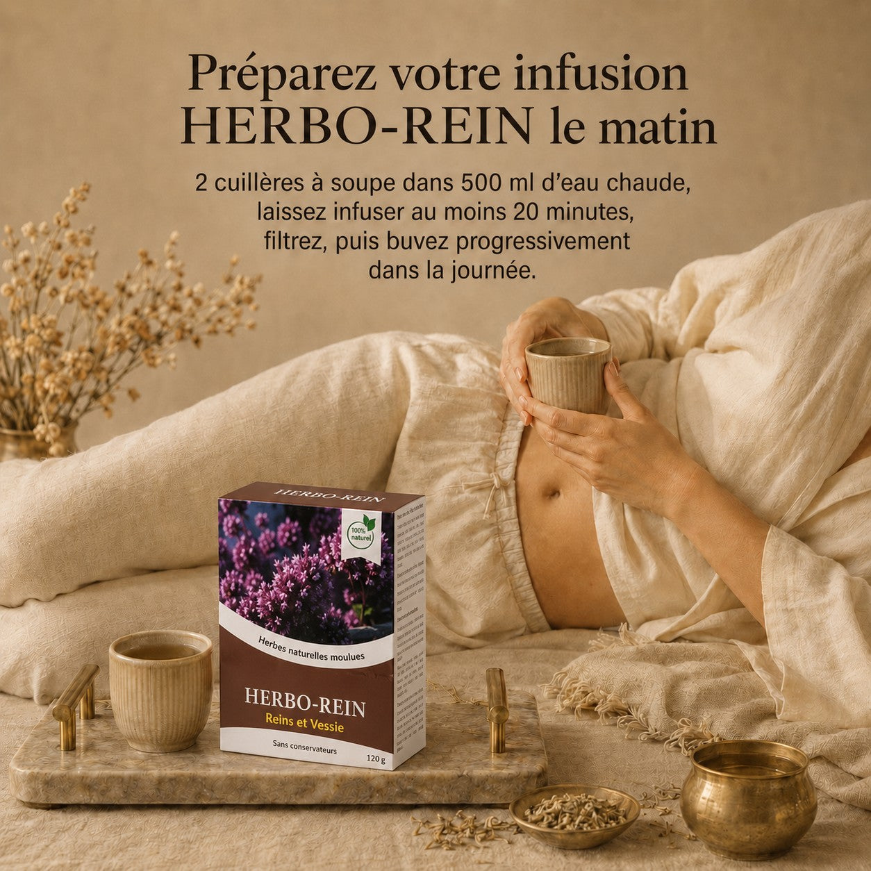 HERBO-REIN™ | NETTOIE LES REINS ET LA VESSIE, FAVORISE UN MEILLEUR EQUILIBRE INTERNE